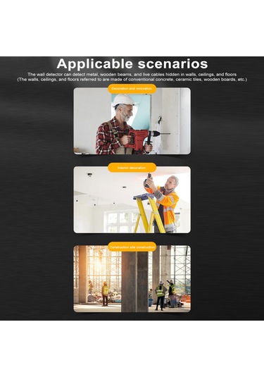 Aubyhe Sh501 Duvar Tespit Cihazı: Ahşap, Metal Ve Akıllı Kabloları Tespit Etme, Lcd Ekranlı Uyarı Fonksiyonu İle Dekorasyon Ve İnşaatta Kullanım Pil Hariç