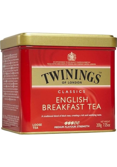 Twinings English Breakfast Siyah Dökme Çay Teneke 200 G