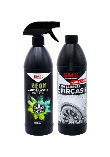 Neon Jant & Lastik Temizleyici 750ml.+ Premium %60 Cilalı Oto Şampuanı 750ml.