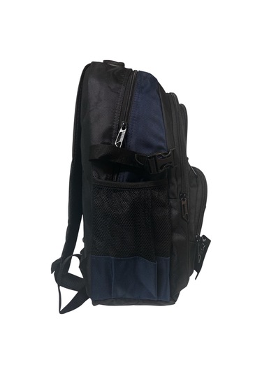 Su Geçirmez Kalın Ortopedik Çok Bölmeli Laptop Okul Gezi Seyahat Kamp Sırt Çantası Büyük 30x47cm Lacivert