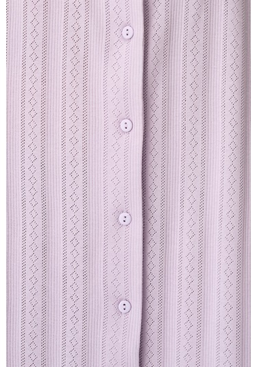 Penti Lila Blossom Solid Pamuklu Gecelik