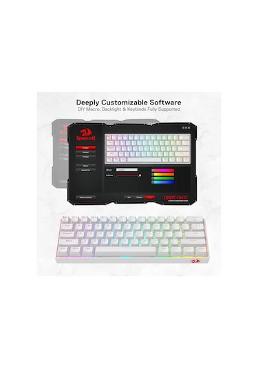 Redragon K530 Draconic%60 Kompakt Rgb Kablosuz, 5.0 Bluetooth Oyu