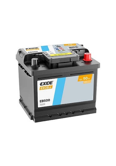 Exide Eb500 12v 50ah 450a Excell Standart Akü Üretim Tarihi:2025