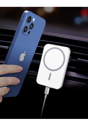 M 15W İphone Magsafe Kablosuz Şarj Oto Araç İçi Telefon Tutucu