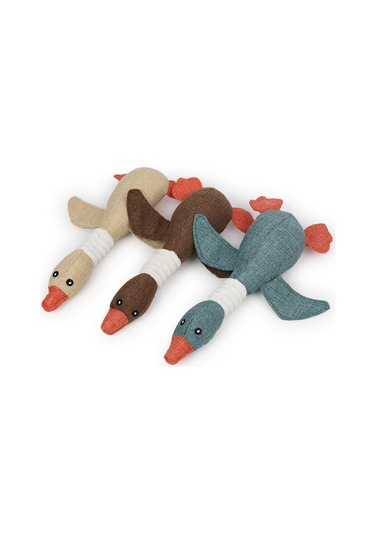 Mixpet 30 CM Sert Peluş Ördek Diş Kaşıma Köpek Oyuncağı Çok Renkli