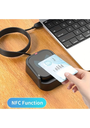 Elmpaly Usb Akıllı Kart Okuyucu Nfc Yazıcı Sd Kart Yuvası Linux Uyumlu