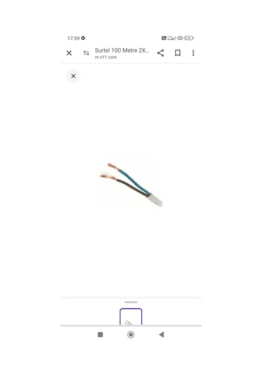 50 Metre 2x 1.5 Mm Ttr Tam Bakır Kablo Tse Li