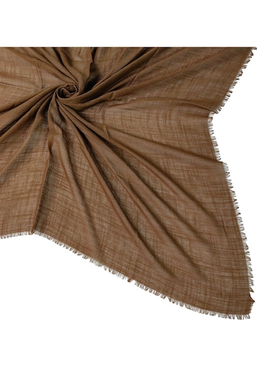 Enba Flamlı Yazma %100 Pamuk Nefes Alan Doğal Kumaş Acı Kahve