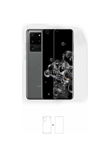 Samsung Uyumlu Galaxy S20 Ultra Ekran Koruyucu / Ön Arka Yan