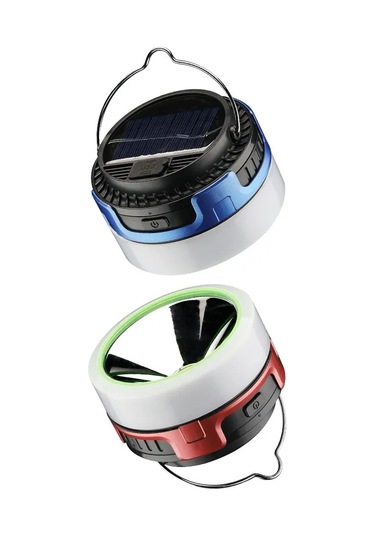 HEL-0809T Solar Şarjlı Kamp Feneri Çadır Lambası Çok Renkli