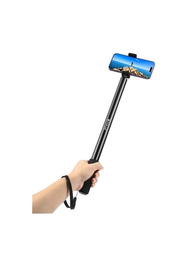 Tongxida Puluz 2m Metal Selfie Çubuğu Insta360 One Rs / X2 / X3 / X4 Siyah