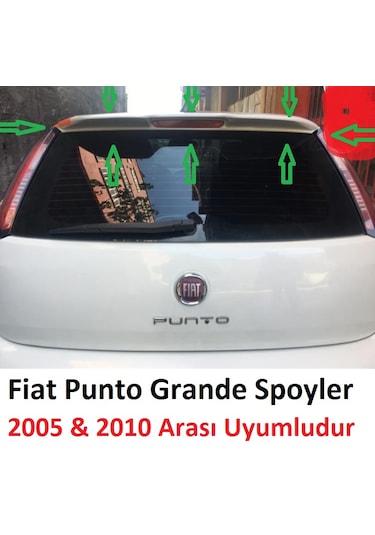 Fiat Punto Rüzgarlık Boyasız Ham Siyah Tesim