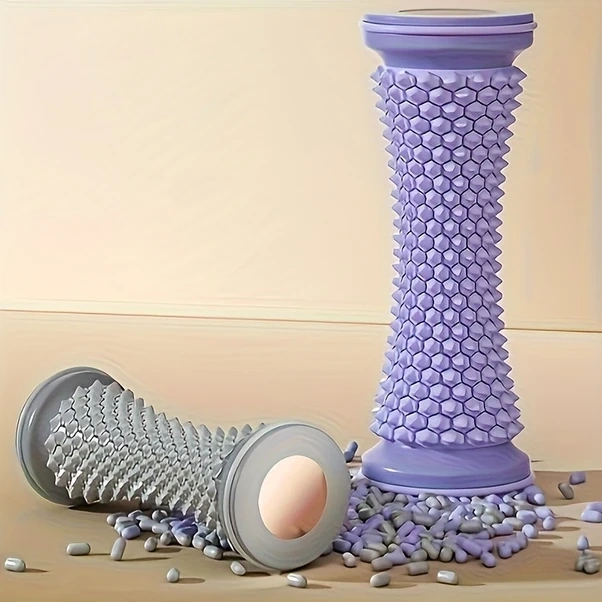 Sunshine011 Mor Sku Plantar Fasiye Masaj Aleti - Ergonomik Tasarım, Konforlu Tutuş, Dayanıklı Yapı Mor