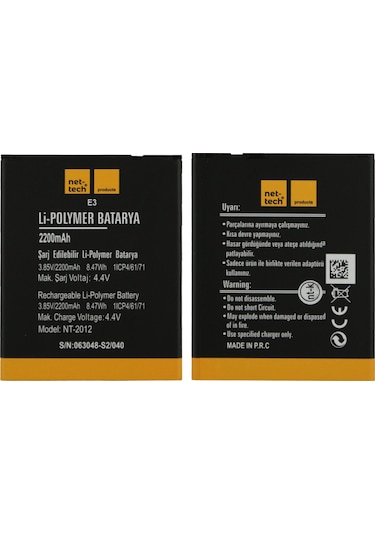 Teknonet Vestel Venüs E3 Uyumlu 2200 Mah Batarya