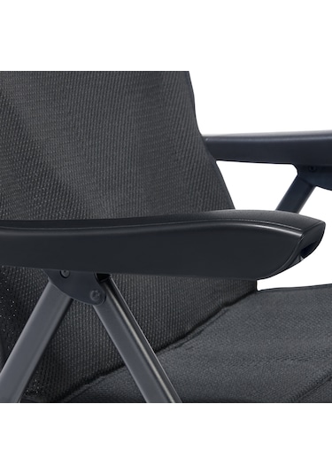 Uquip Justy Xl Comfort+ Black Edition 3 Pozisyonlu Konforlu Kamp Sandalyesi Siyah