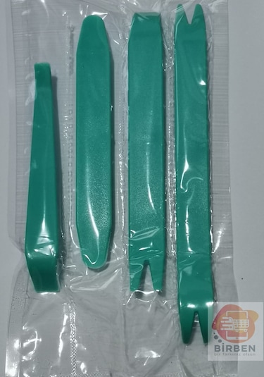 Araç Oto Teyp Torpido Kapı Sökme Aparatı Araç 4'Lü Set4 Yeşil N11.3378