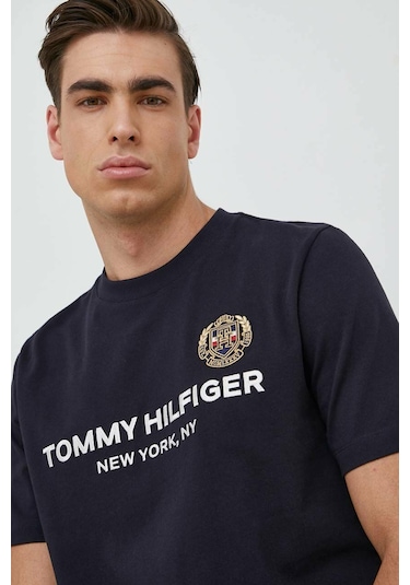 Tommy Hilfiger Erkek Sıfır Yaka T-shirt K.lacivert