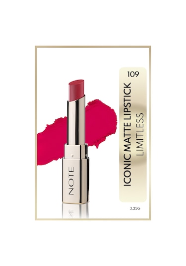 Note Cosmetics Iconic Matte Lipstick Kalıcı Mat Ruj 109 Limitless Kalıcı Mat Ruj - Pembe 109