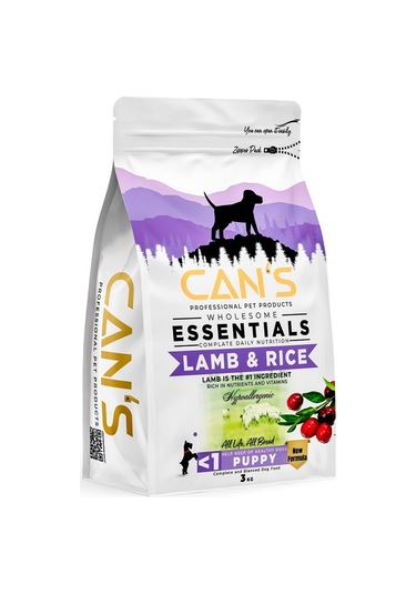 Can's Kuzu & Pirinçli Yavru Köpek Maması 3 KG