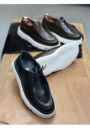 Erkek Loafer Ayakkabı %100 Deri Siyah