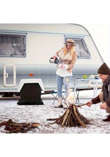 Dashanshop Siyah 28.54 İnç Dayanıklı Lastik Kılıfları - Araç, Kamyon, Karavan İçin Mevsimlik Koruma