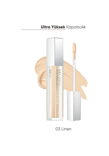 Yoğun Kapatıcılık Sağlayan Concealer Clio Kill Cover Founwear Concealer 3 Linen