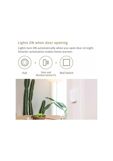 Shineyee Aqara E1 Akıllı Pencere/kapı Sensörü - Anlık Açık/kapalı Tespiti, Akıllı Cihazlarla Entegre Edilebilir, Uzun Pil Ömrü Mor