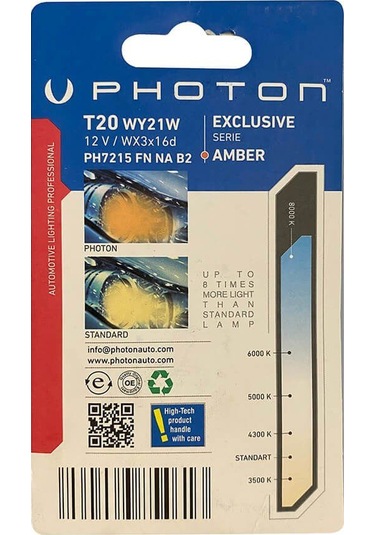 Photon T20 W21W Turuncu Fanlı Blister