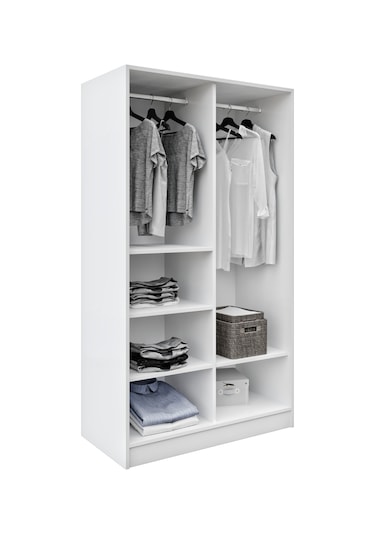 Esen 2 Kapılı Bambu-beyaz Elbise Dolabı