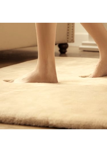 Tappeto Rex Tavşanı Post Halı Krem (22 Mm Tüy)