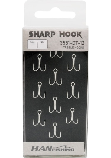 Hanfish Sharp Hook 3551 10 Adet Üçlü İğne 10 No 10 No