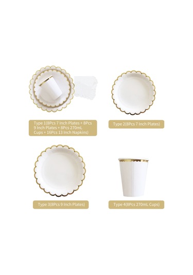 Qingmipy 8 Adet 270ml Gıda Seviyesi Kağıt Bardak - Kompostlanabilir, Biyodegradable, Sıcak İçecekler İçin Uygun