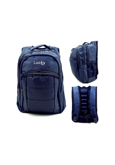 Dört Gözlü Siyah Okul Çantası Ortaokul Çantası Ortopedik Sırt Destekli Su İtici Lise Çantası Siyah