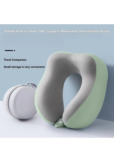 Fochsia Beige U Şeklinde Boyun Yastığı Hafif Taşınabilir Yavaş Geri Tepkili Memory Foam