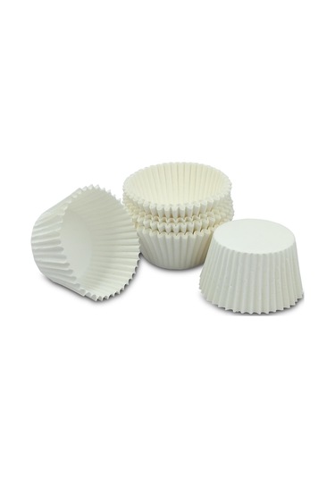 Kafem Muffin Kek Kapsülü Beyaz Büyük Boy No:2 100lü X 50 Paket Koli - K42 Beyaz