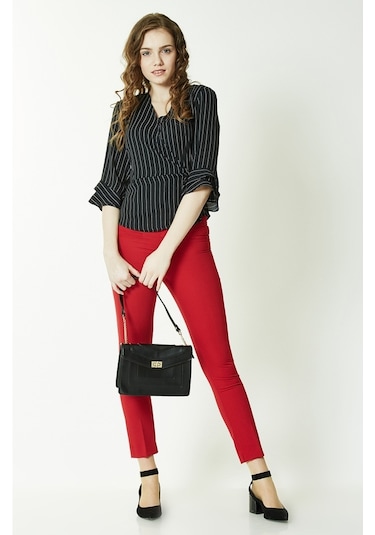 Soralline Kadın Pantalon 1683 Kırmızı Kırmızı