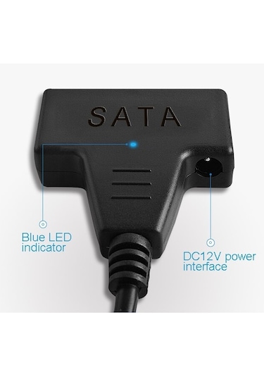 Usb 3.0 2.5 3.5 İnç Sata Ssd Hdd Hard Disk Kablosu 4741A Veri Harici