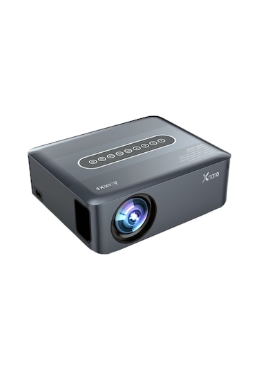 Xnano X1 1080P WI-FI 12000 Lumen Bluetooth Android Full HD LED Projeksiyon Gri