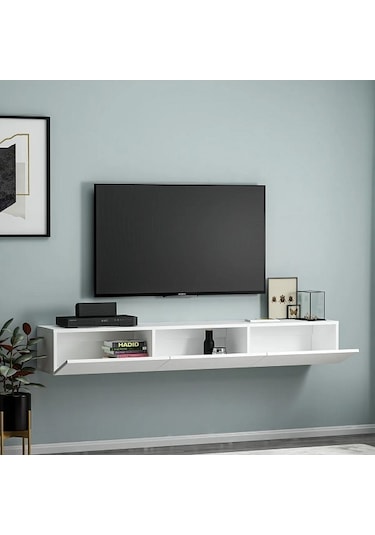 Tv Sehpası Tunus Beyaz 180 Cm