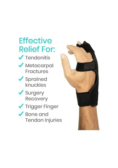 Artfulabode Yaralanmalarda Ve Ve Skycity Siyah Sağlar Rahat Parmak Kırık İyileşme İçin Destek, Boksör Ayarlanabilir Ateli: 5. 4. Yg Siyah