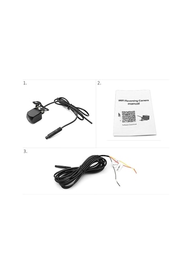 Sones A2157 Araba Wifi Ters Dikiz Büyük Geniş Açı Yıldız Işığı Gece Görüş Sağ Kör Nokta Kamerası