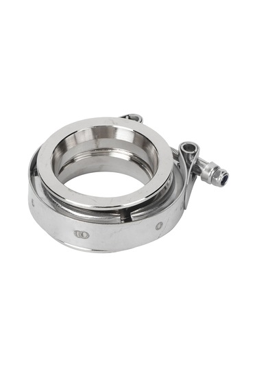 Reedark Otomobil Egzos Borusu 304 Paslanmaz Çelik V Tipi Klips Flanş Seti 2.5 İnç 63mm - Güçlü Bağlantı, Kolay Kurulum, Evrensel Uyum