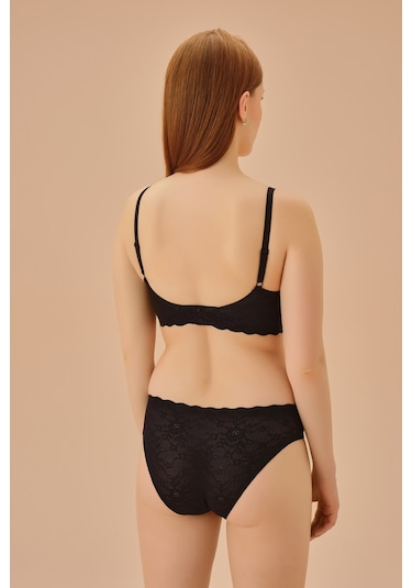Suwen Invisible Soft Dantteli Sütyen Sw5986012 Siyah