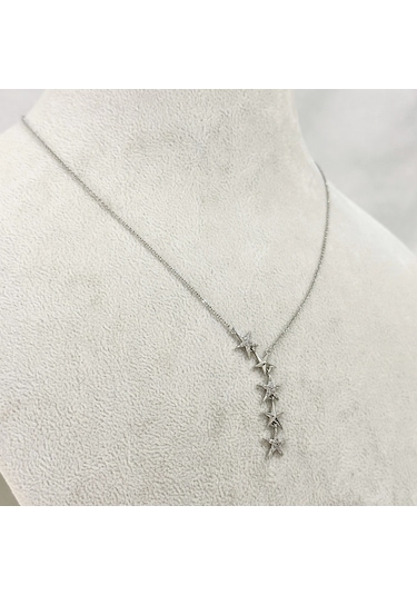 Star Y Kolye Silver Gold