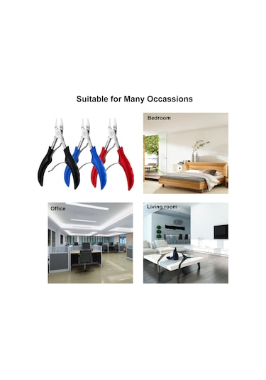 Qingmipy Ince Tırnak Kesiçi, Tırnak Altı Temizleyici, Tırnak Bakımı Aleti, Pas Örtüşmez Çelik, Ergonomik Tutucu, Kırmızı