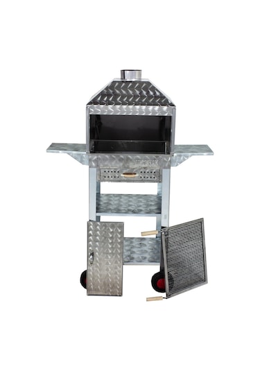 Metehan MTH-110 Davlumbazlı - Bacalı - Kanatlı - Çekmeceli - Maltız Izgaralı Mangal