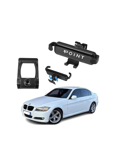 Bmw 3 Serisi 3.16i Araca Özel Cep Telefon Tutacağı Robotik Oynar Başlık 2006-2011 Arası Profesyonel Siyah