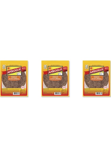 Yuvarlak Dilimli Dana Kavurma 100 Gr. Üçlü Paket Toplam 300 Gr.