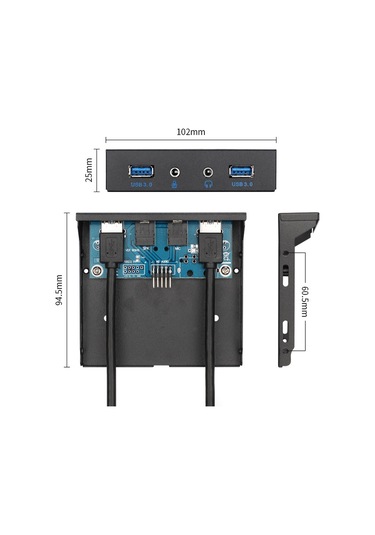 Sones 2 Port + Hd-audıo Usb 3.0 Ön Panel Veri Merkezi