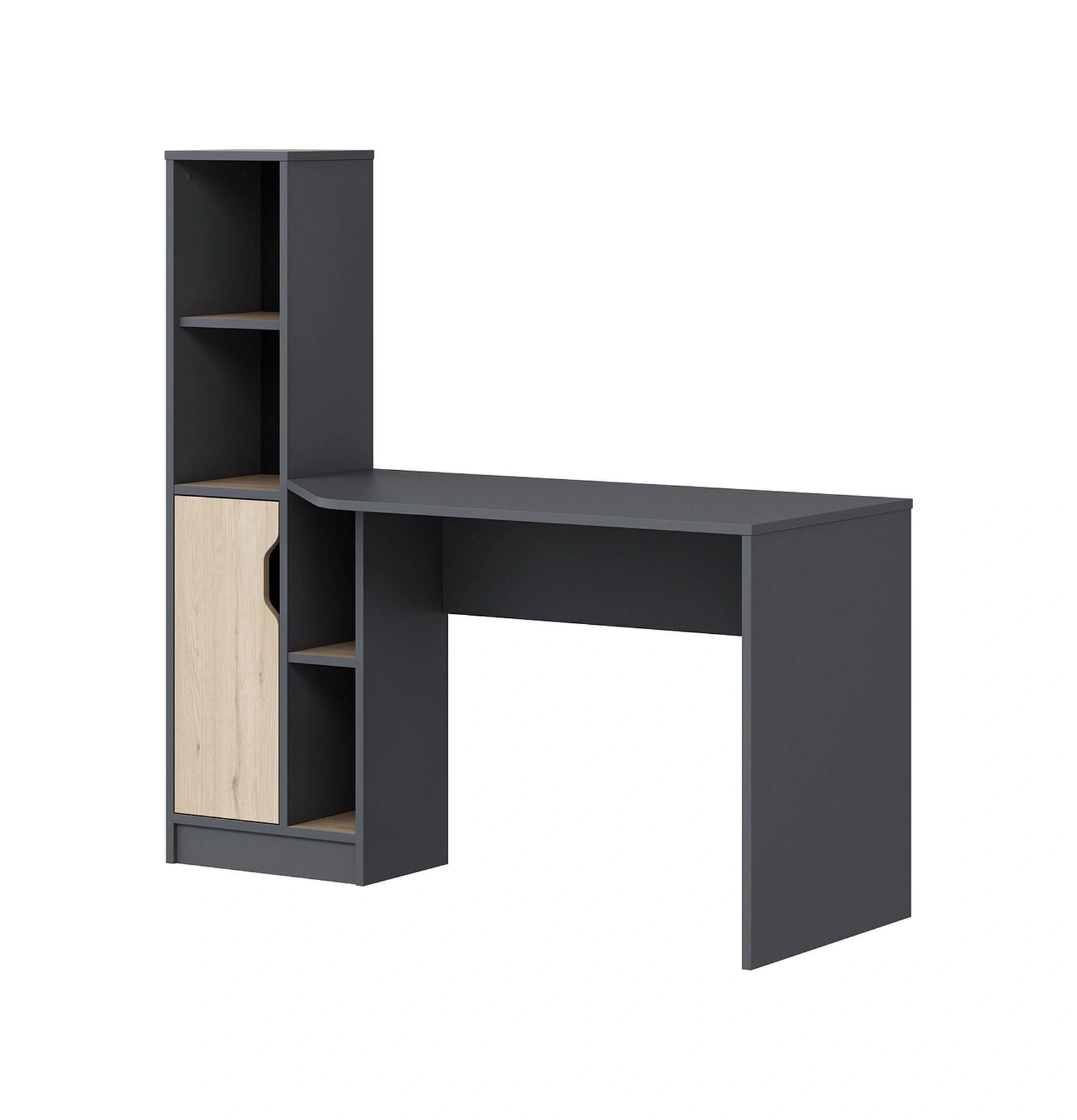 Viora Çalışma Masası - Antrasit/derin Sepet Çok Renkli